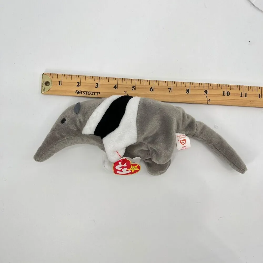 TY beanie baby ANTS the Anteater RARE 1997 tag with errors